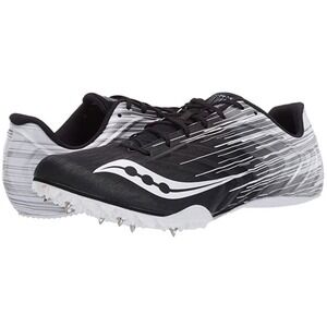 Saucony Spitfire‎ 5 Track Spikes Black White Womens 6.5 Mens 5 UK 4 EU 38.5